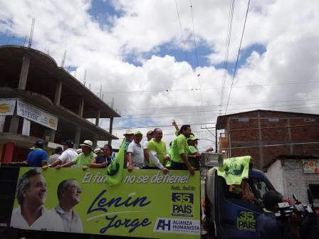 APOTEÓSICO RECIBIMIENTO DE JIPIJAPA A LOS CANDIDATOS DE ALIANZA PAÍS LISTA 35