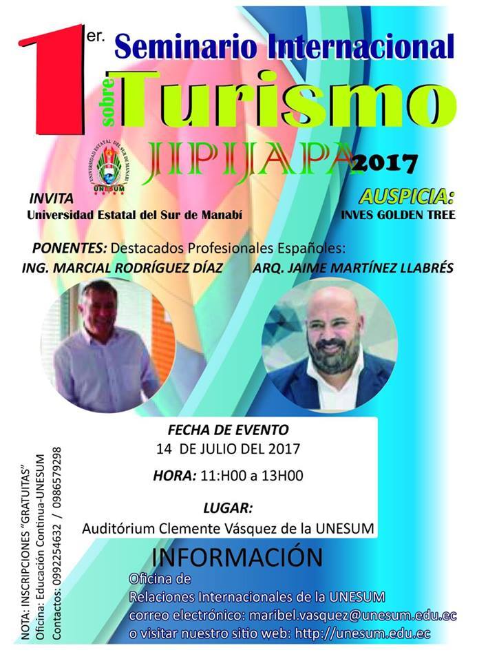 PRÓXIMO EVENTO INTERNACIONAL EN LA UNIVERSIDAD ESTATAL DEL SUR DE MANABÍ.