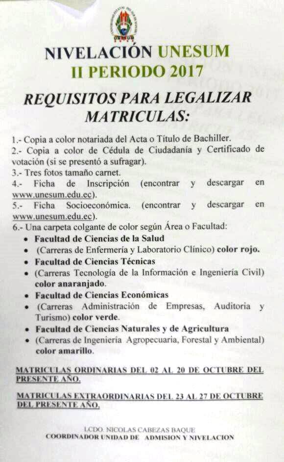 REQUISITOS PARA LEGALIZAR MATRICULAS.