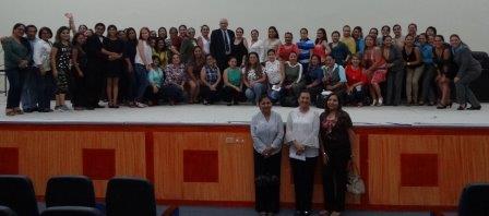 POSTAL DEL RECUERDO EN LA CELEBRACIÓN DEL DÍA INTERNACIONAL DE LA MUJER. 8 DE MARZO DEL 2018 JUNTO A NUESTRO RECTOR, DR. OMELIO BORROTO L.