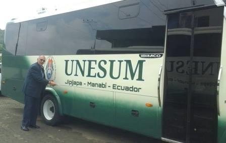 DOS BUSES MÁS PARA EL PARQUE AUTOMOTOR DE LA UNIVERSIDAD ESTATAL DEL SUR DE MANABÍ.-