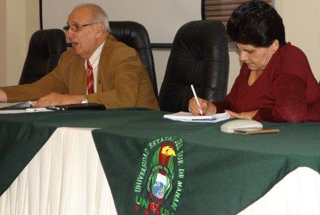 AUTORIDADES DOCENTES Y ADMINISTRATIVAS DE LA UNESUM EN REUNIÓN DE TRABAJO CON EL RECTOR DR. OMELIO BORROTO LEAL