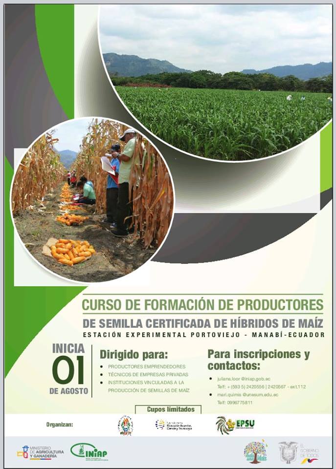 CURSO DE FORMACIÓN DE PRODUCTORES DE SEMILLA CERTIFICADA DE HÍBRIDO DE MAÍZ