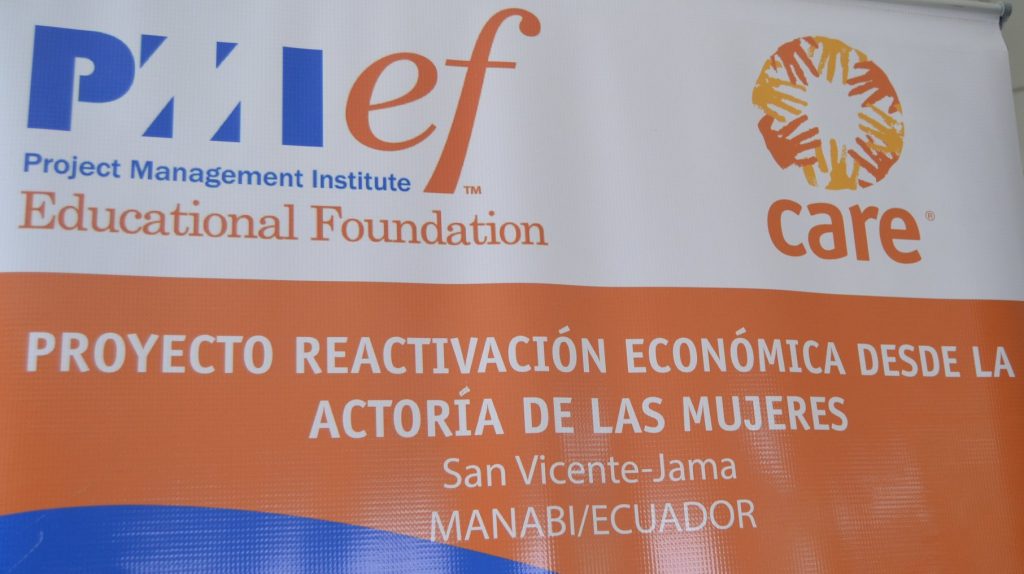 INAUGURACIÓN DEL PROYECTO REACTIVACIÓN ECONÓMICA DESDE LA ACTORÍA DE LAS MUJERES DE LOS CANTONES SAN VICENTE Y JAMA EN LA ZONA NORTE