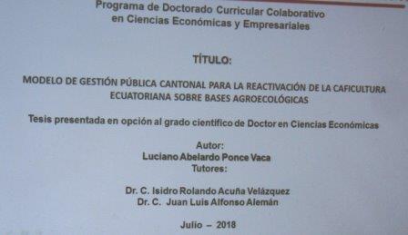 CONSEJO CIENTÍFICO UNIVERSIDAD ESTATAL DEL SUR DE MANABÍ AGOSTO 2018