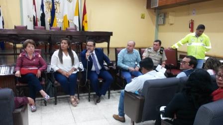 DELEGADO DE LA UNESUM PRESENTE EN REUNIÓN DEL CONCEJO DE SEGURIDAD DEL CANTÓN