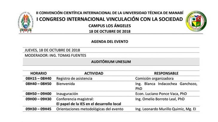1er. CONGRESO INTERNACIONAL DE VINCULACIÓN CON LA SOCIEDAD
