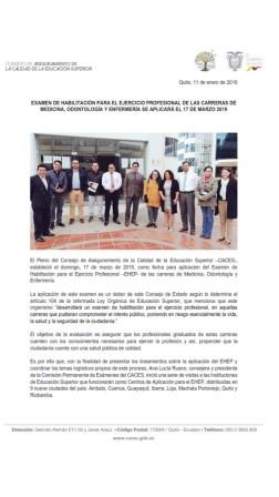 CONSEJO DE ASEGURAMIENTO DE LA CALIDAD DE LA EDUCACIÓN SUPERIOR –CACES