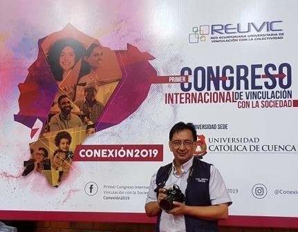 DIRECCIÓN DE COMUNICACIÓN DE LA UNIVERSIDAD ESTATAL DEL SUR DE MANABÍ EN AMPLIA COBERTURA DEL PRIMER CONGRESO INTERNACIONAL DE VINCULACIÓN CON LA SOCIEDAD EN LA UNIVERSIDAD CATÓLICA DE CUENCA