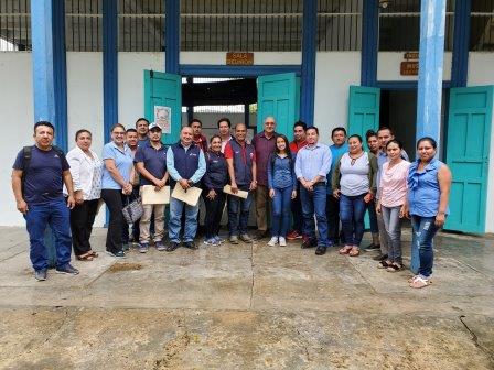 VISITA DE DOCENTES DE LA UTC -EXTENSIÓN LA MANÁ A LOS PROYECTOS DE VINCULACIÓN DE LA UNESUM